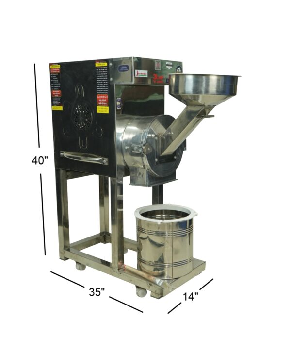 Jeemenie Heavy-Duty Atta Chakki Machine – 3HP Commercial Flour Mill